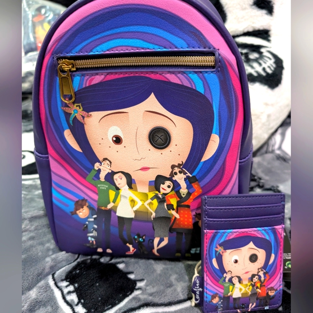 Coraline Loungefly Backpack Set